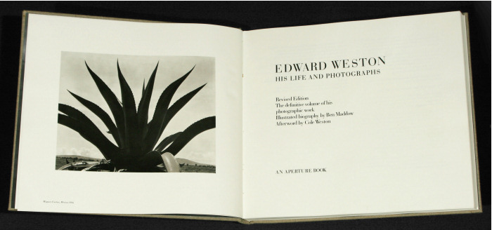 Edward Weston: His Life and Photographs, signed limited edition